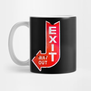 Vintage Exit Sign Mug